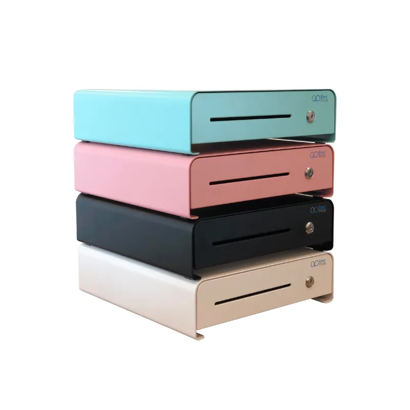 ลิ้นชักเก็บเงิน EasyPrint ES-CD335 สีขาว ดำ ชมพู และเขียว