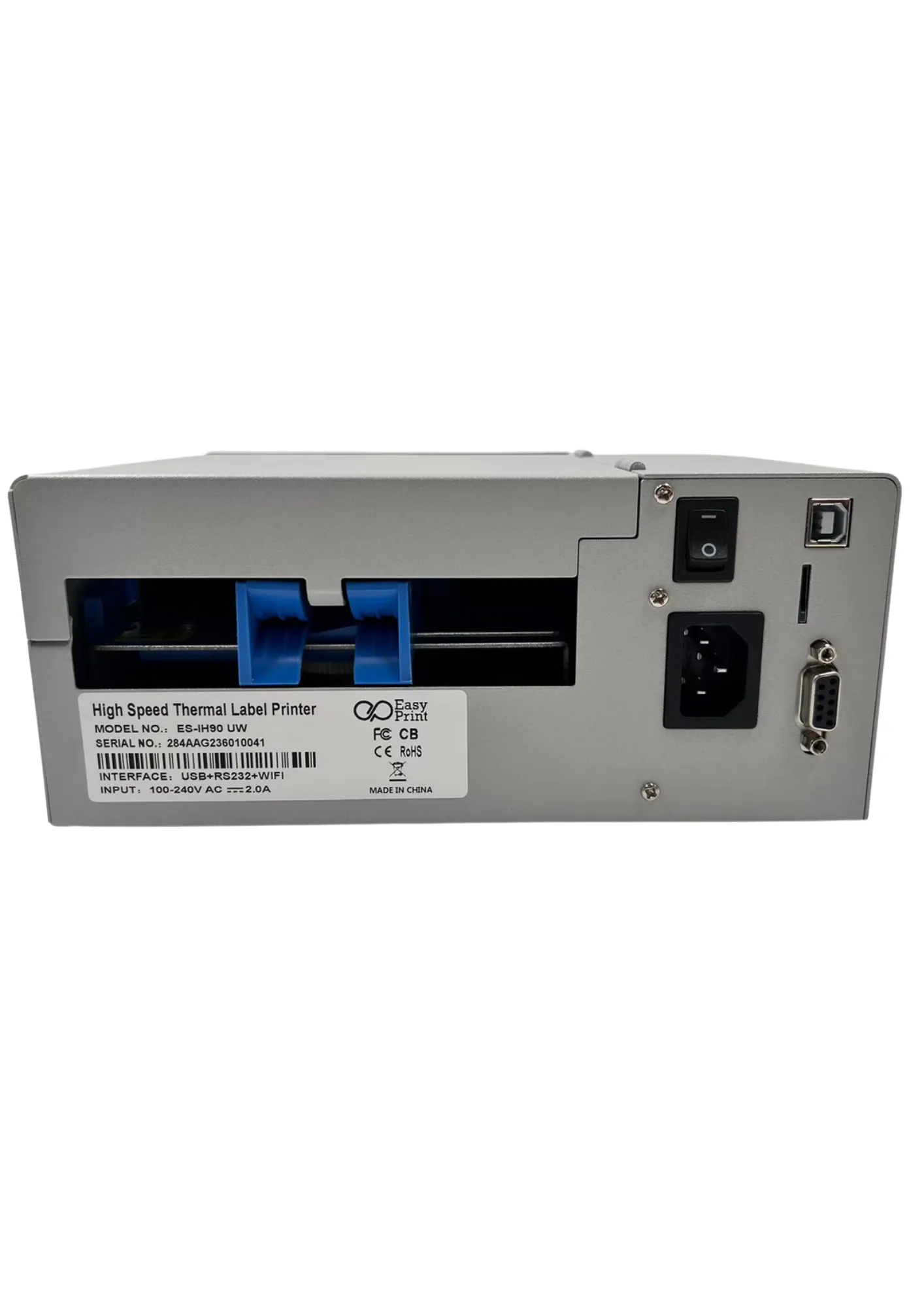 ด้านหลังเครื่องพิมพ์ EasyPrint ES-IH90
